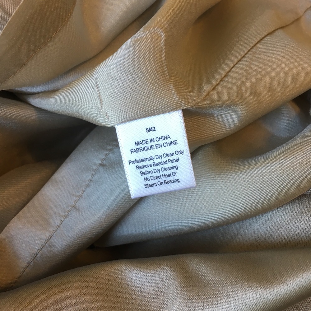 Vera Wang Lavender Label Gray beaded silk top - Picture 6 of 8